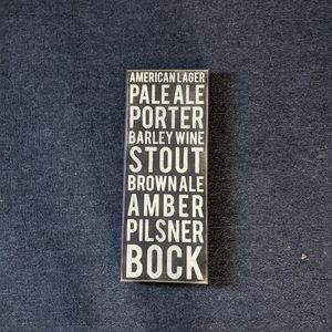 Craft Beer Wooden Box Sign